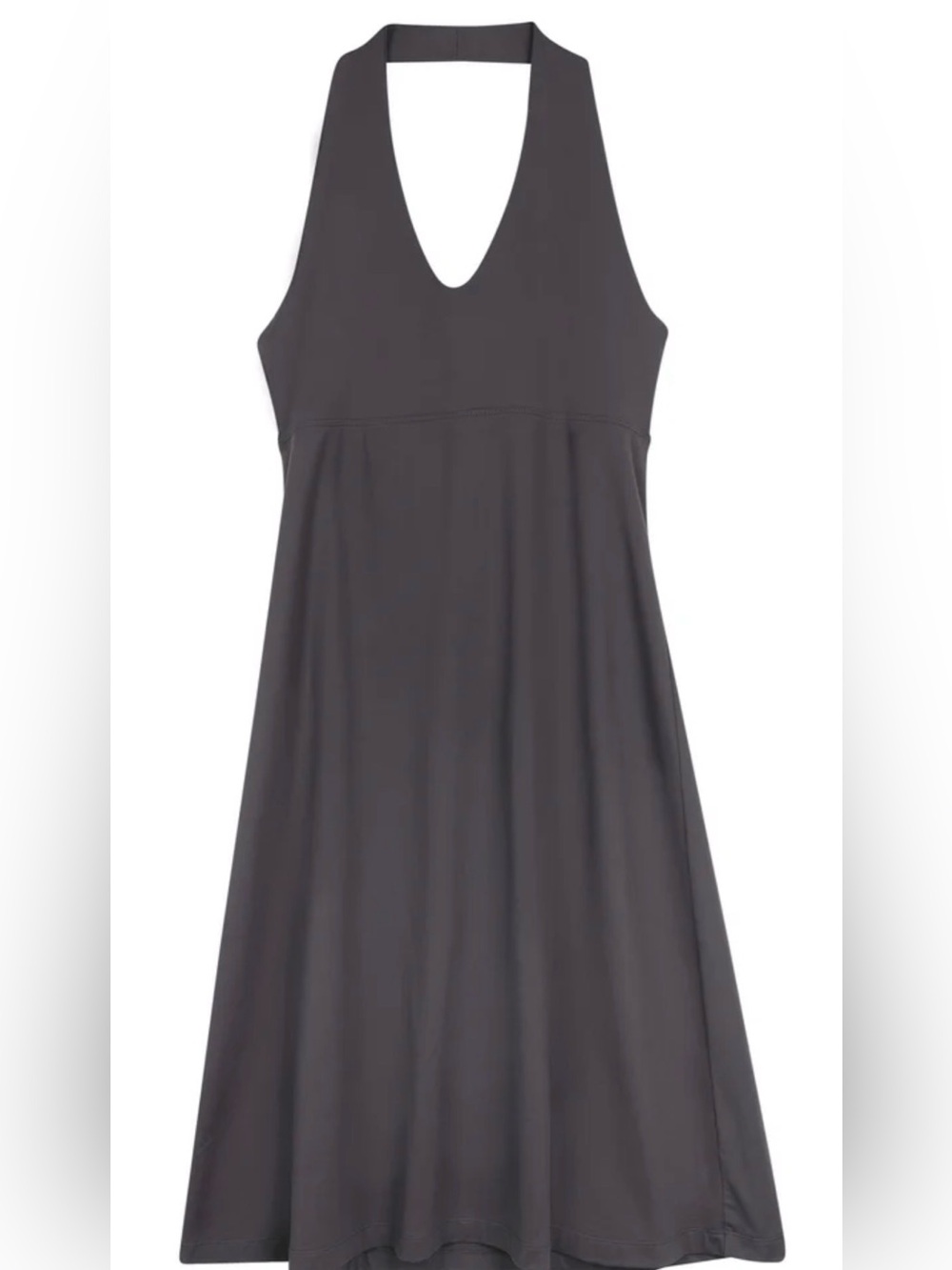 Patagonia Dusty Purple Morning Glory Halter Open Back Tie Athletic Dress Medium